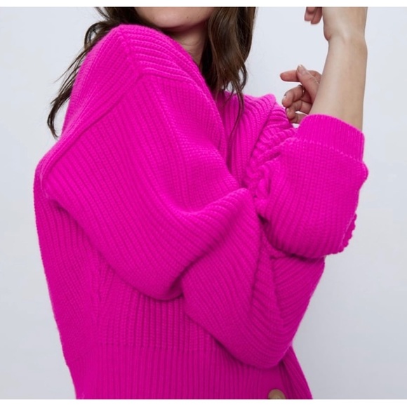 Zara Sweaters - ZARA Pink Cardigan Sweater